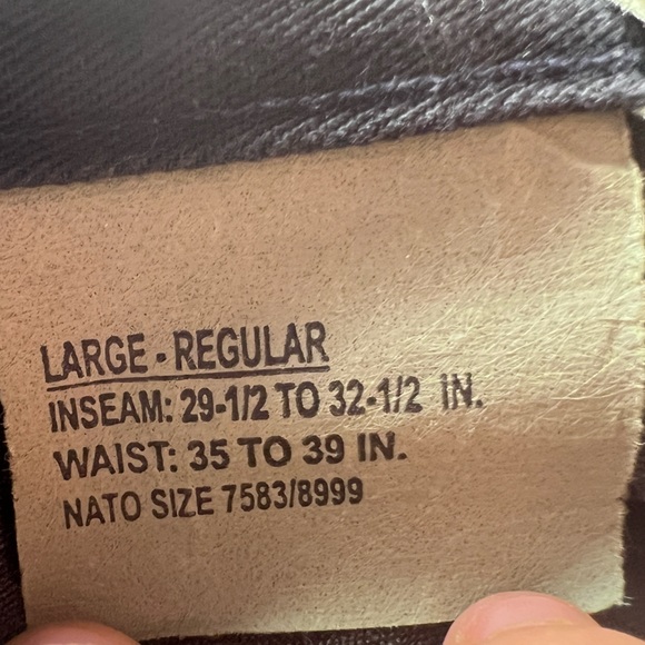 Cargo Pants | Adjustable Waist Strap | Drawstring At Ankle Pant Leg | Size 35-39 - Picture 6 of 7